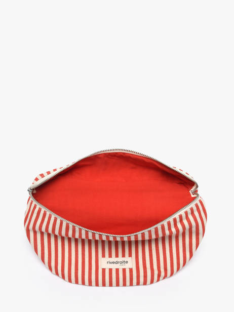 Recycled Coton Custine Striped Belt Bag Rivedroite Red spring striped CUSTSTRI other view 3