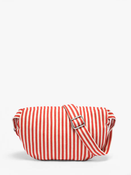 Recycled Coton Custine Striped Belt Bag Rivedroite Red spring striped CUSTSTRI other view 4