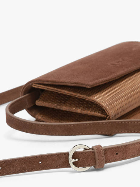 Thelma Crossbody Bag Textured Leather Nathan baume Brown n city 12TX other view 3