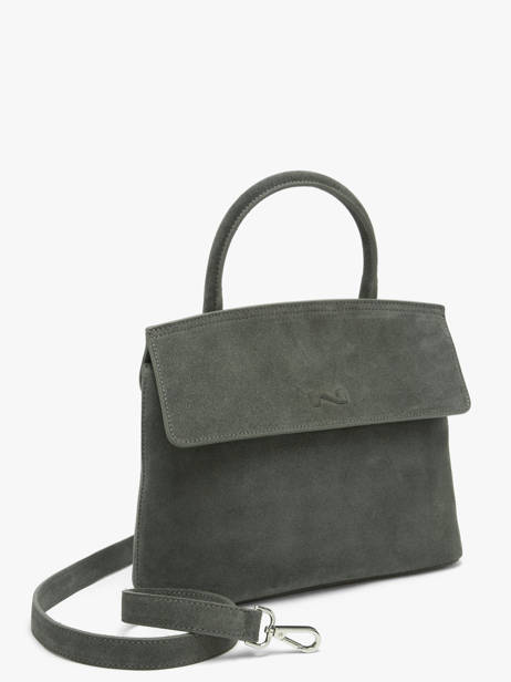 Suede Leather Clarita Crossbody Bag Nathan baume Green nathan 18S other view 2