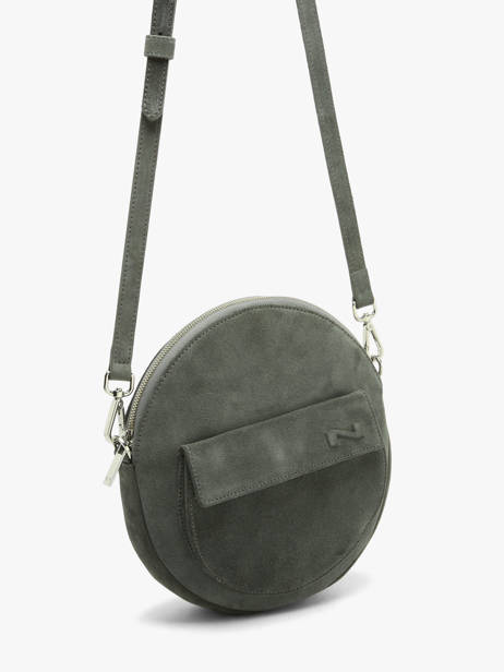 Suede Leather Dorine Crossbody Bag Nathan baume Green nathan 32PS other view 2