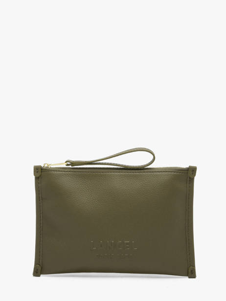 Leather Jour Pouch Lancel Green jour A13174