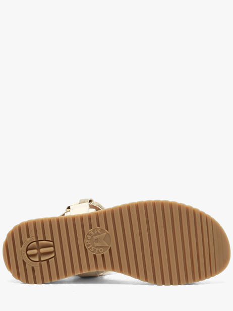 Sandals In Leather Mephisto Gold women P5148859 other view 4