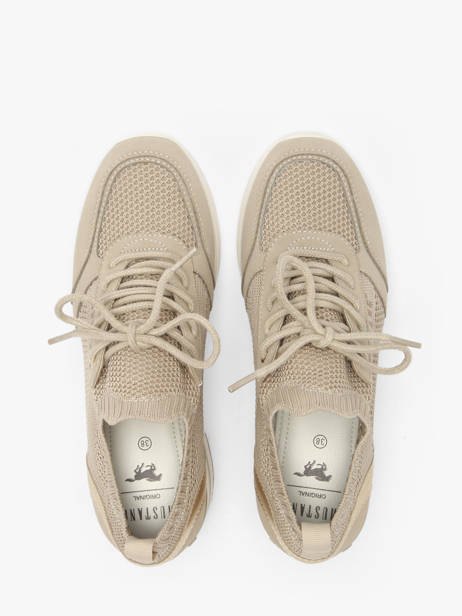 Platform Sneakers Mustang Beige women M0872001 other view 3