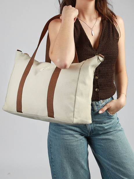 A4 Size Shoulder Bag Amour Toile Cotton Miniprix Beige amour toile 8087 other view 1