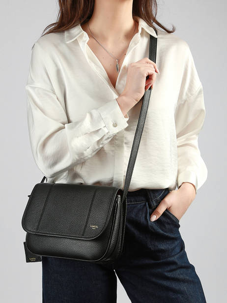 Medium Leather Victoire Crossbody Bag Lancel Black victoire A13992 other view 1