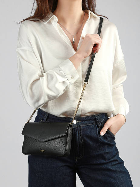 Crossbody Bag Enveloppe Leather Lancel Black enveloppe A14024 other view 1