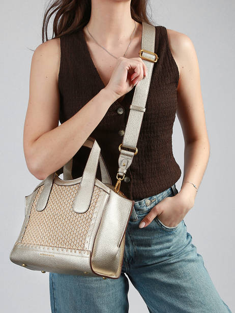 Rosalie Satchel With Strap Laurent david Gold ld bags 968 other view 1