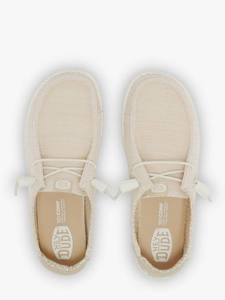 Moccasins Wendy Stretch Sox Hey dude Beige women 41878 other view 3