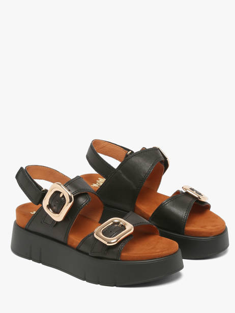 Sandals In Leather Mam'zelle Black women CSGNQ06 other view 1