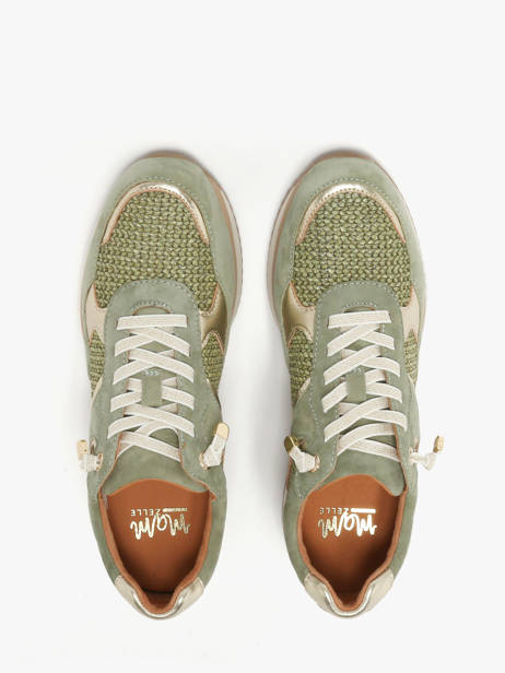 Platform Sneakers In Leather Mam'zelle Green women CSIJK86 other view 3