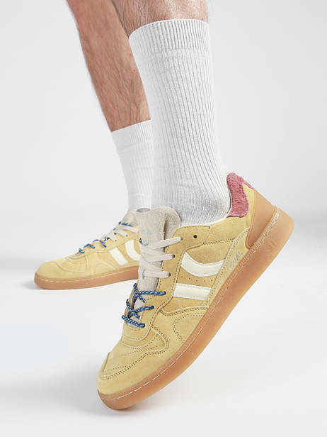 Sneakers In Leather Coolway Yellow men 8693817 other view 1