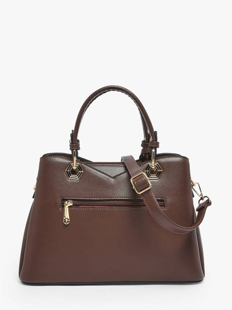 Satchel Saffiano Miniprix Brown saffiano M9431 other view 2