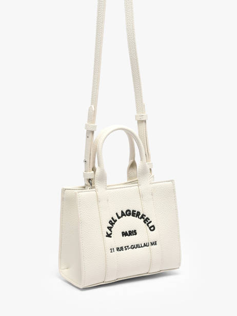 Sac Xs Rsg Cuir Avec Bandoulière Karl lagerfeld Blanc rsg B1W30042 vue secondaire 1