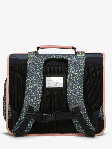 Wheeled Schoolbag 3 Compartments Cameleon Blue vintage fantasy PBVGCA41 other view 4