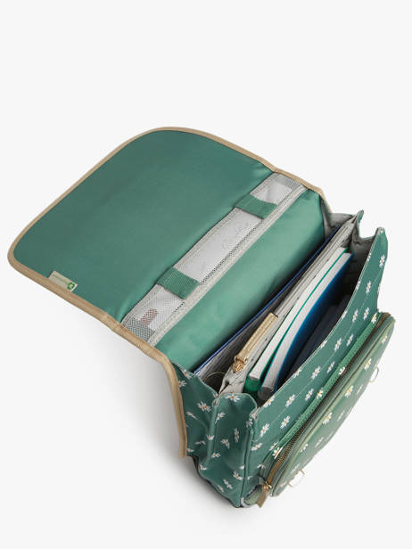 3-compartment Backpack Cameleon Green vintage fantasy PBVGSD39 other view 3