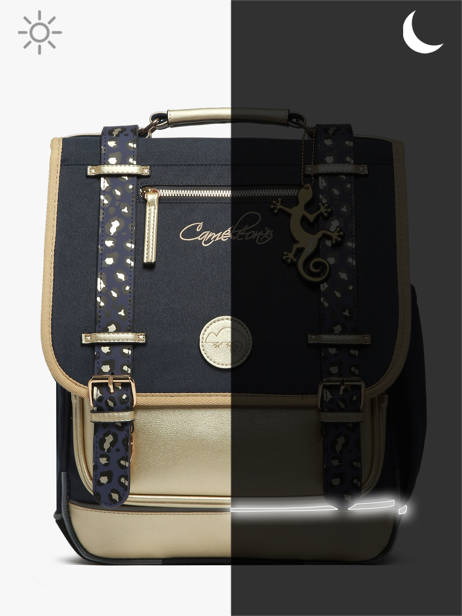 3-compartment Backpack Cameleon Blue vintage fantasy PBVGSD39 other view 8