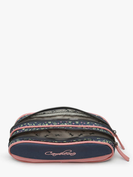 Pencil Case For Girls 2 Compartments Vintage Fantasy Cameleon Blue vintage fantasy PBVGTROU other view 1