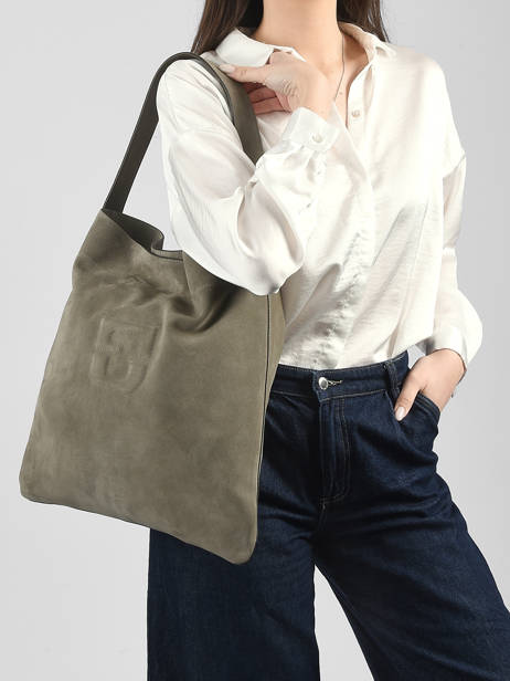 Shoulder Bag Folk Lady Leather Gerard darel Green folk lady DDS72407 other view 1