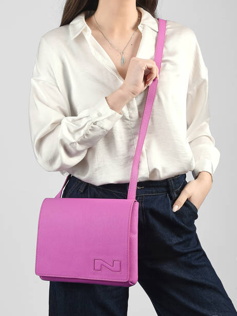 Leather Brugge Crossbody Bag Nathan baume Pink n city 2 other view 1