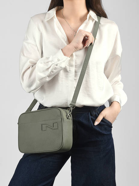 Leather N City Leuven Crossbody Bag Nathan baume Green n city 7 other view 1