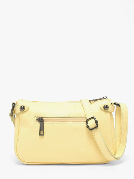 Shoulder Bag Caviar Leather Milano Yellow caviar G1421N other view 3