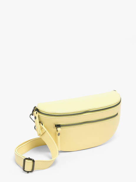 Sac Banane Caviar Cuir Milano Jaune caviar CA23111 vue secondaire 2
