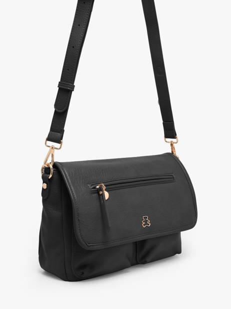 Shoulder Bag Zip Lulu castagnette Black zip ALENA other view 1