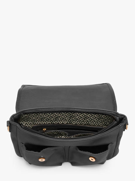 Shoulder Bag Zip Lulu castagnette Black zip ALENA other view 2