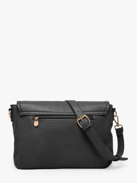 Shoulder Bag Zip Lulu castagnette Black zip ALENA other view 3