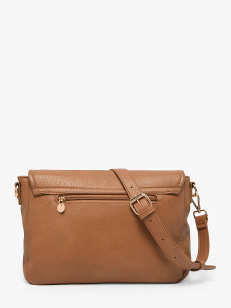 Shoulder Bag Zip Lulu castagnette Brown zip ALENA other view 3