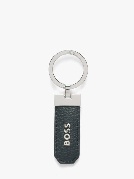 Leather Grained Keychain Hugo boss Blue grained HAK416N