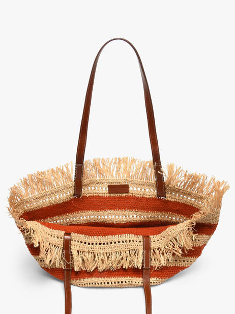 Shoulder Bag Cabas Raphia Raphia Vanessa bruno Red cabas raphia 23V40928 other view 3