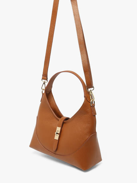 Sac Bandoulière Caviar Cuir Milano Marron caviar CA26022 vue secondaire 2