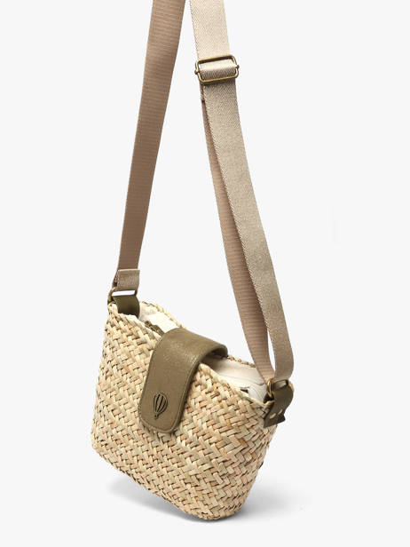 Shoulder Bag Estival Raphia Le voyage en panier Green estival PM944 other view 2