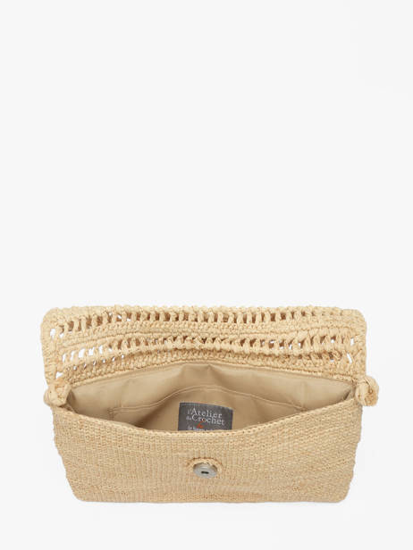 Shoulder Bag L'atelier Du Crochet Raphia Le voyage en panier Beige l'atelier du crochet AM827 other view 2