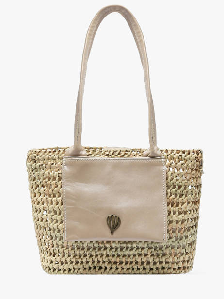 Shoulder Bag Estival Le voyage en panier Beige estival PM946