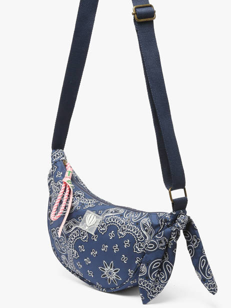 Shoulder Bag Bandana Cotton Le voyage en panier Blue bandana PM969 other view 1