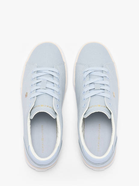 Sneakers In Leather Tommy hilfiger Blue women 9102C1O other view 3