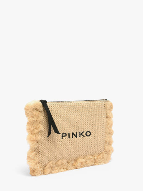 Pouch Pinko Beige logo shopper 6718A39Y other view 1