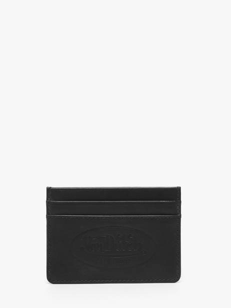 Card Holder Leather Von dutch Black wallets OBAS