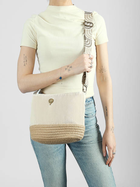Shoulder Bag Tissee Le voyage en panier Beige tissee PM924 other view 1