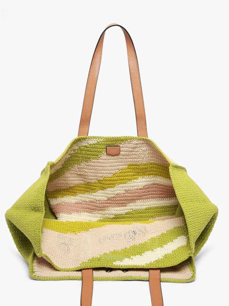 Tote Bag Lancel Plage Crocheted Lancel Green summer capsule A14005 other view 4