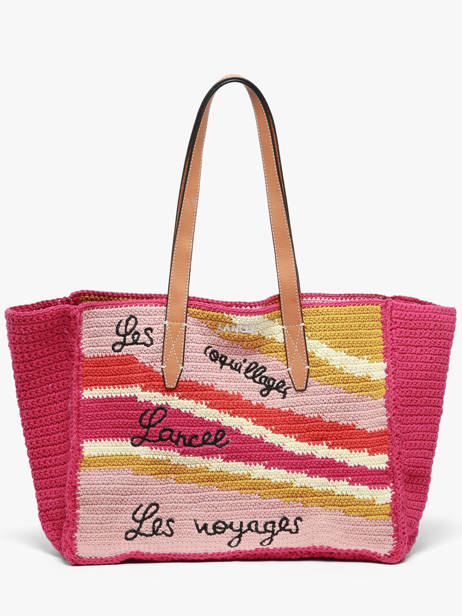 Tote Bag Lancel Plage Crocheted Lancel Multicolor summer capsule A14005 other view 2