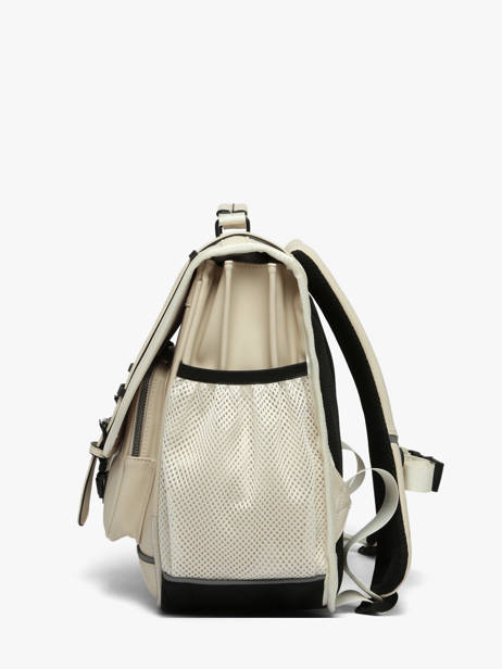 3-compartment Satchel Cameleon Beige vintage north CA41 other view 3