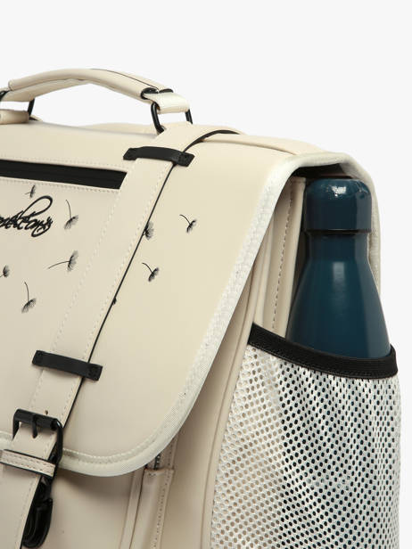 3-compartment Satchel Cameleon Beige vintage north CA41 other view 6