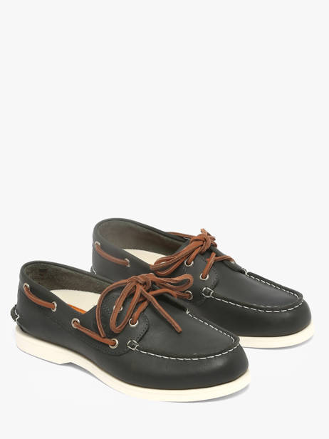 Boat Shoes In Leather Timberland Green accessoires 2Q9XEP81 other view 1