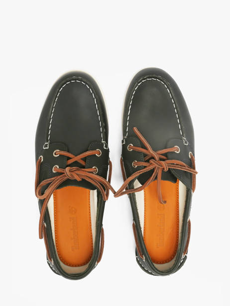 Boat Shoes In Leather Timberland Green accessoires 2Q9XEP81 other view 3