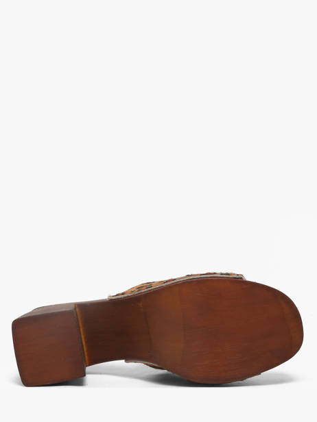 Mules à Talon En Cuir Semerdjian Beige women LAILA vue secondaire 4