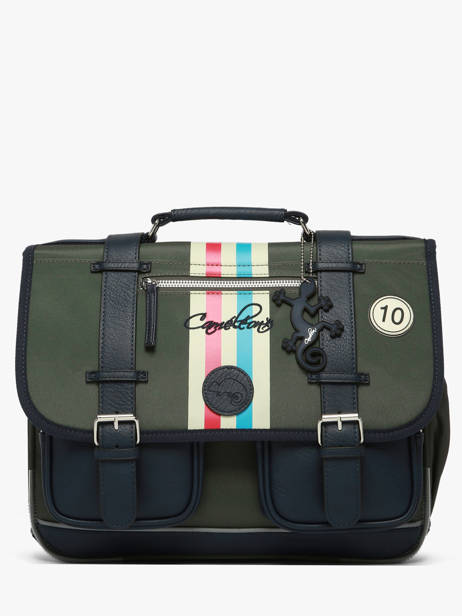 Satchel 2 Compartments Cameleon Green vintage urban CA38